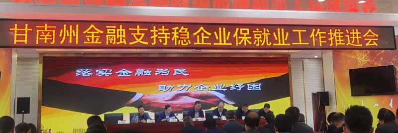 甘南州召開金融支持穩(wěn)企業(yè)保就業(yè)工作推進(jìn)會(huì)